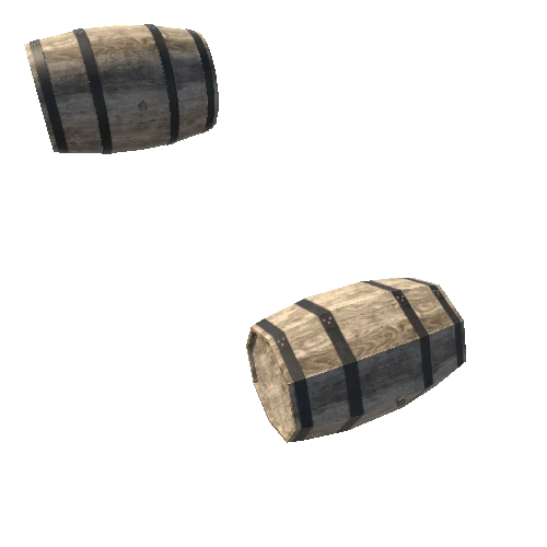 Wooden Barrels Metal circles (3)